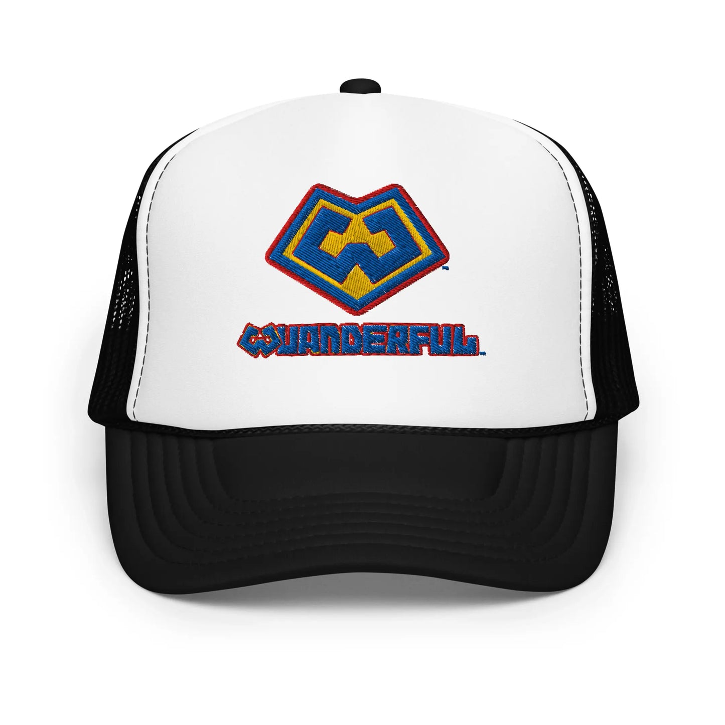 Wuanderful Locos logo on a limited edition black and white trucker-style cap