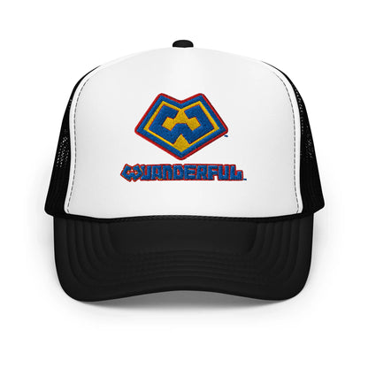 Wuanderful Locos logo on a limited edition black and white trucker-style cap
