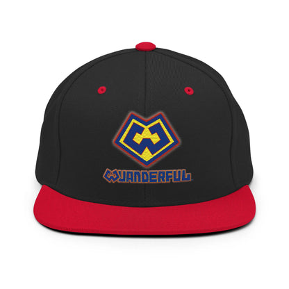 Wuanderful Locos logo on a limited edition red and black snapback cap