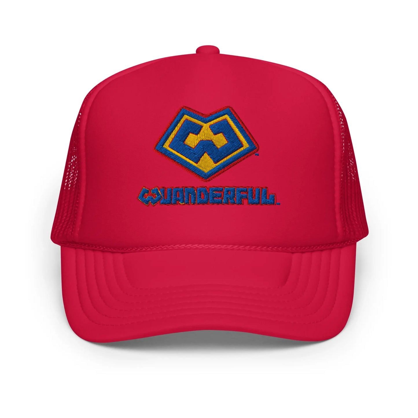 Wuanderful Locos logo on a limited edition red trucker-style cap