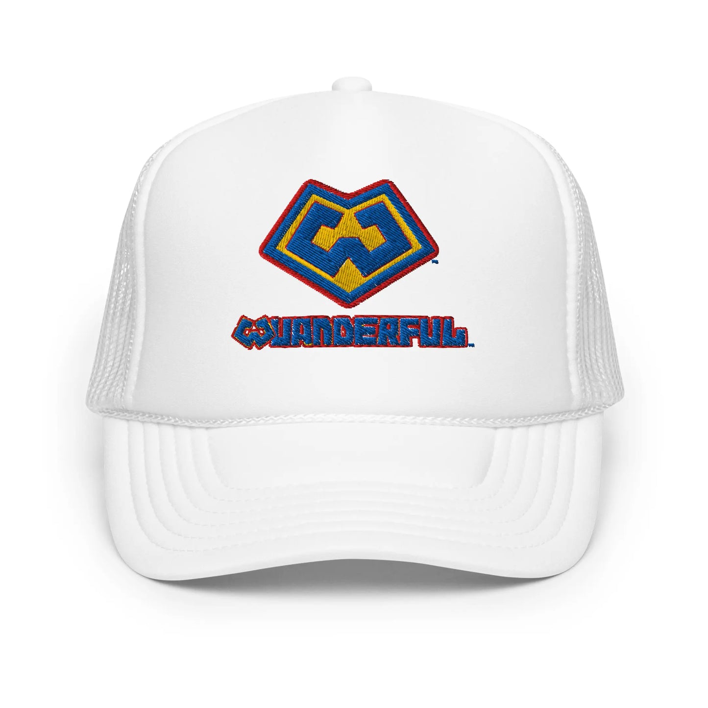 Wuanderful Locos logo on a limited edition white trucker-style cap