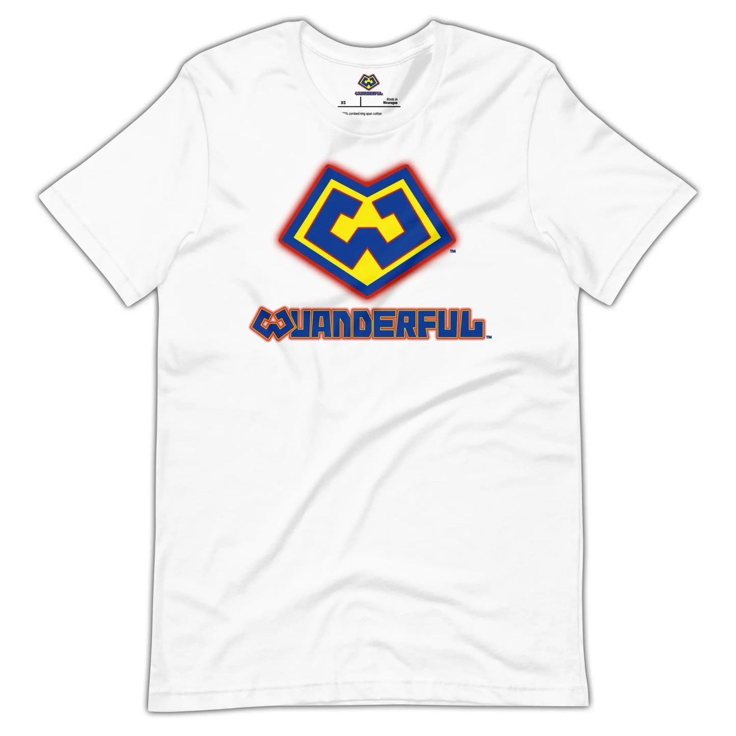 Wuanderful Locos cartoon logo on a white limited edition t-shirt